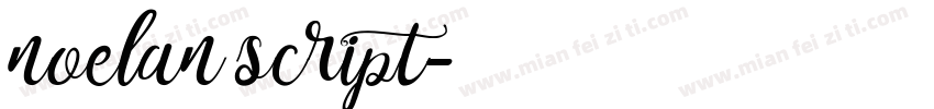 noelan script字体转换